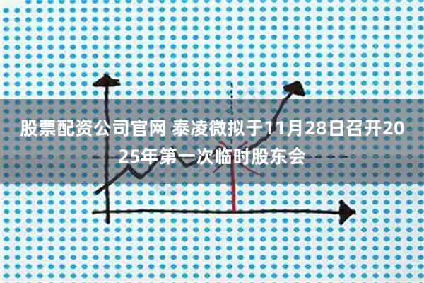 股票配资公司官网 泰凌微拟于11月28日召开2025年第一次临时股东会
