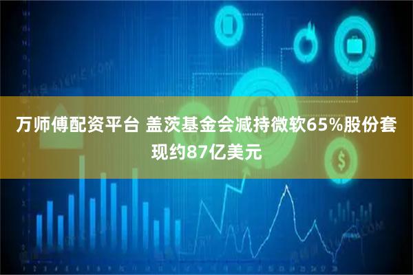 万师傅配资平台 盖茨基金会减持微软65%股份套现约87亿美元